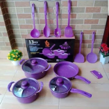 طقم أواني طهي 13 قطعه