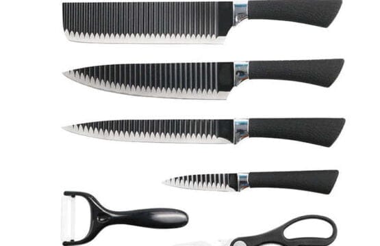 طقم سكاكين الفولاذ المقاوم للصدأ 6 قطع