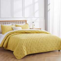 لحاف قطن مطرز 3 قطع