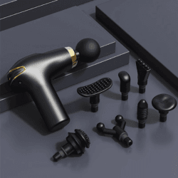 مسدس تدليك لاسلكي متعددة الرؤوس