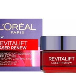 ريڤيتاليفت ليزر رينيوx3 الكريم النهاري من لوريال باريس للتجاعيد وعلامات التقدم بالسن ومحاربة البقع..