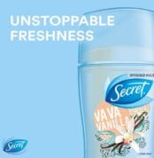Secret Fresh Antiperspirant and Deodorant Invisible Solid Va Va Vanilla 45g 5 e1658483876937