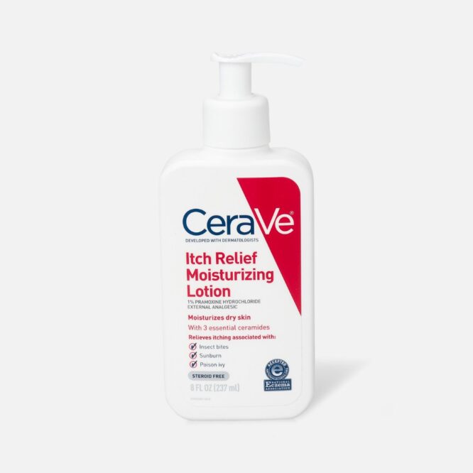 cerave moisturizing lotion for itch relief 8 oz 30524m