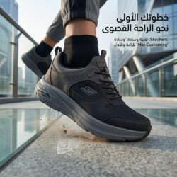 حذاء سكيتشرز رجالي أسود
